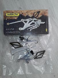 Pedane fisse arrow suzuki gsx600r 96/99 alluminio