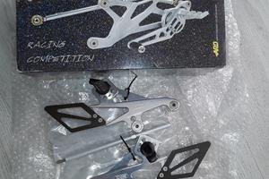 Pedane fisse arrow suzuki gsx600r 96/99 alluminio