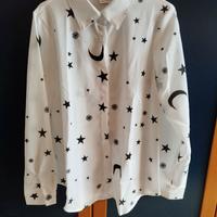 camicia maniche lunghe con disegno  stampato