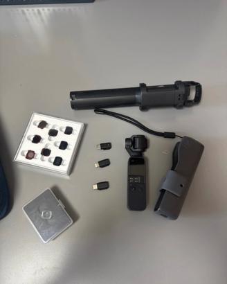 Videocamera osmo pocket 1 4k dji con accessori