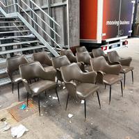 Elegante set di undici poltroncine anni '60