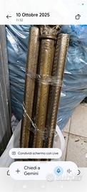 Colonne decorative in ottone 