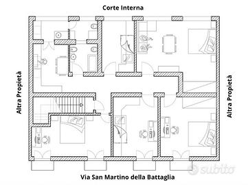 Ampio appartamento con ingresso indipendente