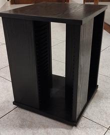 Porta CD in legno, capienza 90 CD.