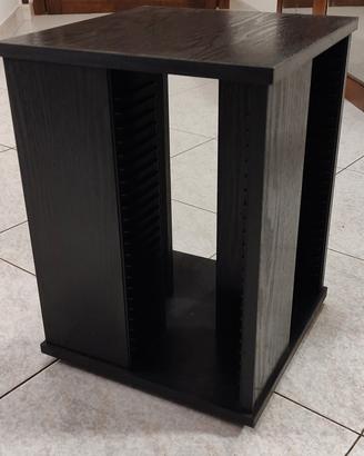 Porta CD in legno, capienza 90 CD.