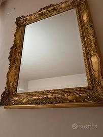 Specchio vintage oro