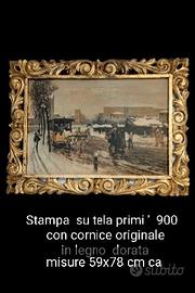 Quadro stampa su tela primi '900