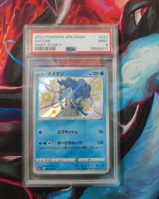 carta Pokémon gradata: Suicune shiny PSA9