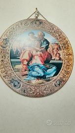 Quadro grande in legno cattolico