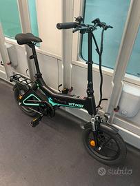 HITWAY Bicicletta Elettrica Pieghevole 16”