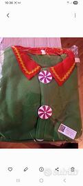 costume da elfo bambina 7-8 anni 130cm