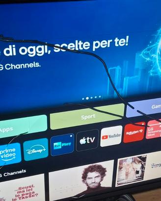 smart tv lg con schermo rotto ma funzionante 