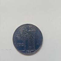 Moneta 100 lire  del 1955