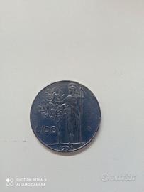 Moneta 100 lire  del 1955