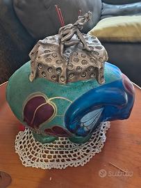 Scultura artigianale in ceramica