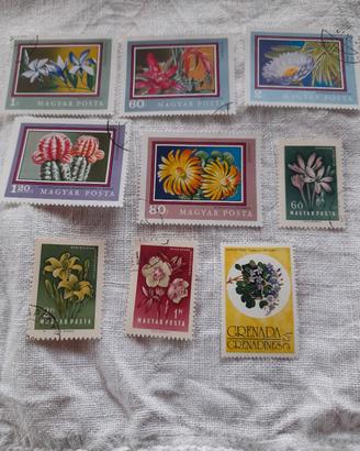 francobolli serie floreale 