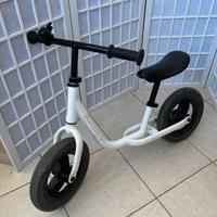 Bici senza pedali btwin run ride 100 bianca