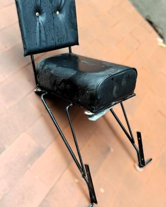 Seggiolino posteriore vintage per bici