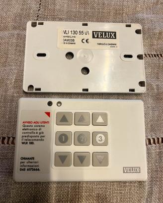 VELUX pulsantiera a muro rettangolare 3 motori
