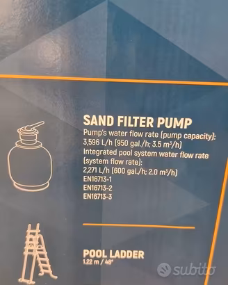 Piscina Bestway 3.66m + Pompa Sabbia NUOVA