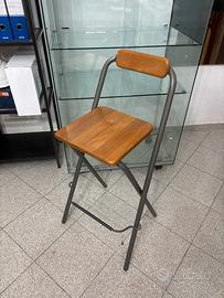 Sedia legno e acciaio