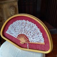 ventaglio in teca senza vetro 