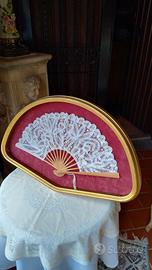 ventaglio in teca senza vetro 