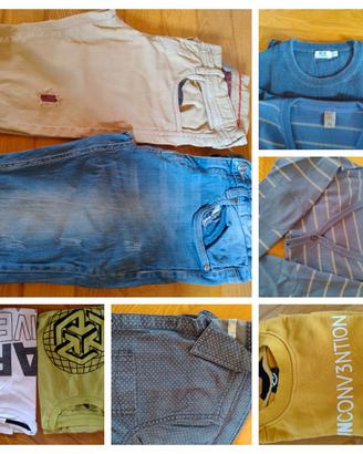 Lotto abbigliamento ragazzo 10 anni