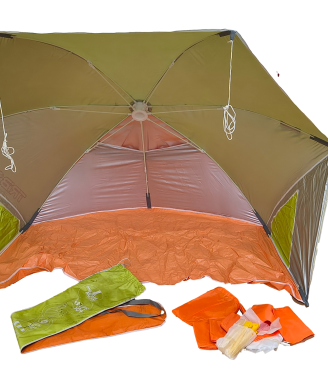 Ombrellone mare effetto tenda