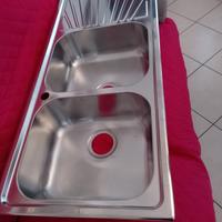 lavello acciaio inox doppia vasca nuovo
