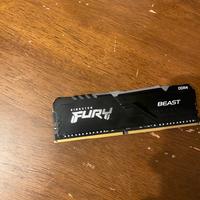 Ram Kingston FURY Beast RGB 16GB