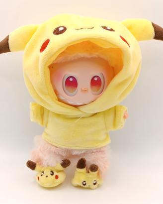 Vestito Labubu Outfit Completo Pokemon Pikachu NEW