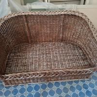 divanetto 3 posti esterno in vimini