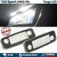 Luci TARGA LED PER Fiat 124 Sport d' EPOCA 6500K