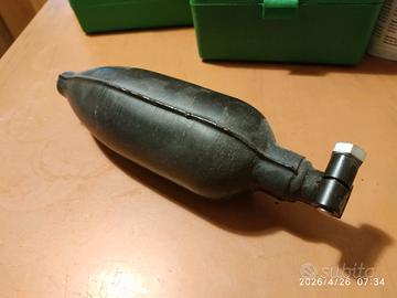 Silenziatore scarico motore due tempi vintage