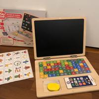 Gioco computer in legno