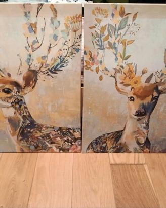 Coppia quadro su tela ikea pjatterïd 50x70 cm