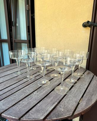 Coppe da champagne in cristallo Rosenthal