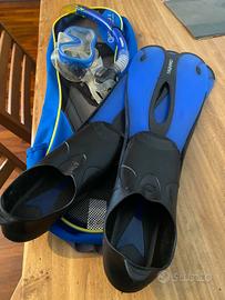 set pinne misura 41/42 maschera e tappi orecchie