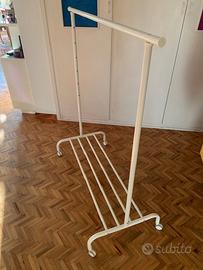 Stand appendiabiti IKEA RIGGA regolabile con ruote