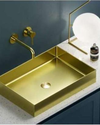 Lavabo da appoggio Saturn Oro Art.BB9812-BG Karag
