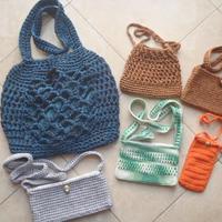Borse fatte a mano intrecciate cotone