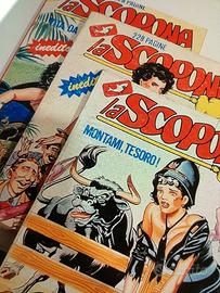 Lotto di 3 fumetti. Anni 80. La scopona