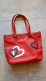 Borsa Camomilla Rossa con cuori
Bianco e blu