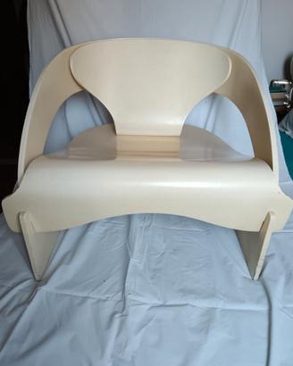 Rarissima Poltrona Modello 4801 Joe Colombo per Ka