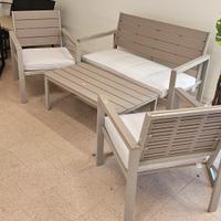 Set Giardino Ultra Resistente effetto legno 