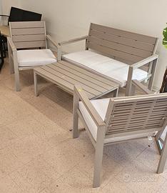 Set Giardino Ultra Resistente effetto legno 