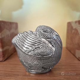 Antica Scatola di betel Cambogiana in argento 900