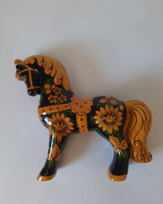Lotto Statuine Khokhloma Russe – Cavallo+Gallo
