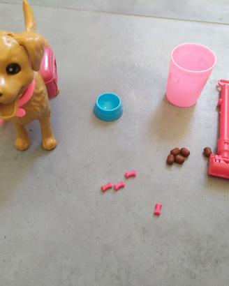 Cagnolino giocattolo mangia e fa la cacca